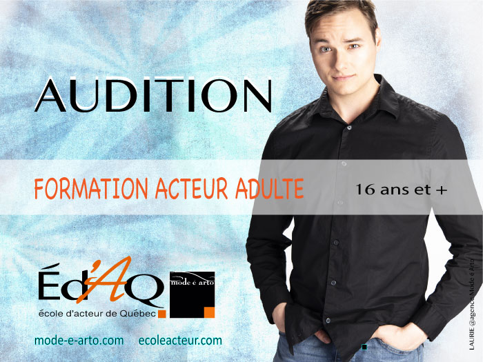 Affiche des auditions acteur adulte